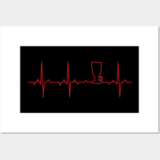 Irish coffee EKG Posters and Art